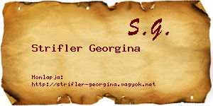 Strifler Georgina névjegykártya