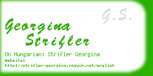 georgina strifler business card